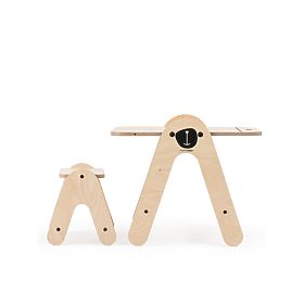 Massam Bear Table with Drawing Board
