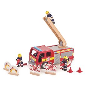 Tidlo Wooden Fire Truck, Tidlo