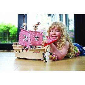 Tidlo Wooden pirate ship