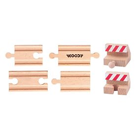 Track Sections and Stops - 6 pcs