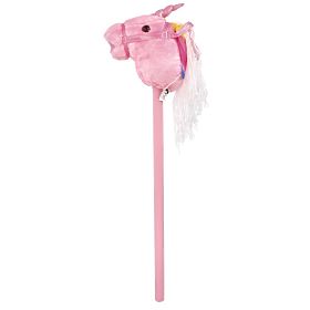 Unicorn on a Stick Rosa Hobby Horse