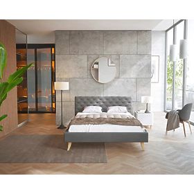 Upholstered Bed Kalifornia 120 x 200 cm - Dark Gray