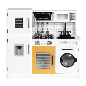 Large Wooden Play Kitchen for Kids + Sounds and Lights ECOTOYS, EcoToys