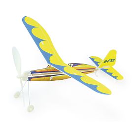 Vilac Construction Set: Airplane with Wind-Up Propeller 1pc Yellow, Vilac