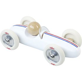 Vilac Large Wooden Car Grand Prix Vintage White