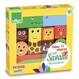 Vilac Savana wooden sound cubes