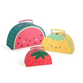Vilac Set of 3 Suitcases Delicious Fruit Sarah Betz, Vilac