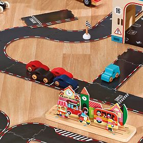 Vilac Set of 4 Wooden Cars Super Vilacity