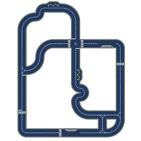 Vilac Vilacity Double-Sided Racing Track, Vilac