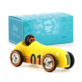 Vilac Wooden Car Old Sport Compet Yellow, Vilac