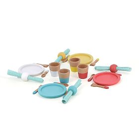 Vilac Wooden Dining Set 28 Pieces, Vilac