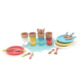 Vilac Wooden Dining Set 28 Pieces, Vilac