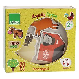 Vilac Wooden farm magnets 20 pcs