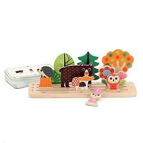 Vilac Wooden Logic Game Build It Right! Forest