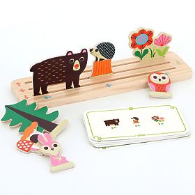 Vilac Wooden Logic Game Build It Right! Forest