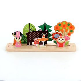 Vilac Wooden Logic Game Build It Right! Forest