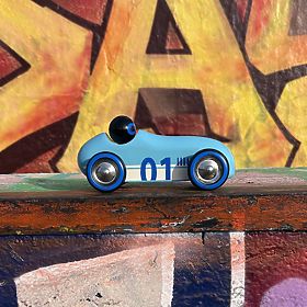 Vilac Wooden Old Sport Compet Car Turquoise