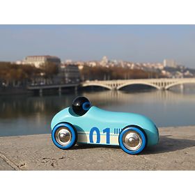 Vilac Wooden Old Sport Compet Car Turquoise