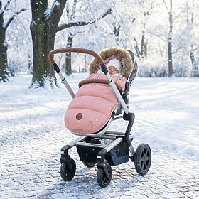 Winter footmuff for the Mouse stroller - old pink