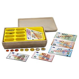 Wissner Cash Register with Euro Banknotes and Coins, Wissner