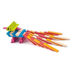 Wooden Blocks Planks 200 Pieces