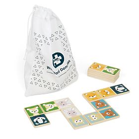 Wooden Domino Bigjigs Toys - Forest Animals
