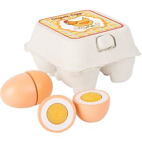 Wooden Eggs with Velcro, Sfd
