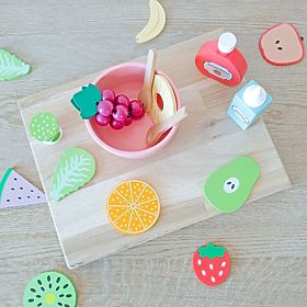 Wooden Fruit Cutting Set - Kitchen Toys