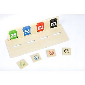 Wooden Puzzle for Learning Waste Sorting, Viga