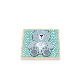 Wooden Puzzle with Teddy Bear