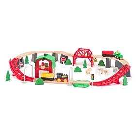 Wooden Railway Life on the Farm