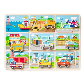 Wooden Sliding Game Vehicles