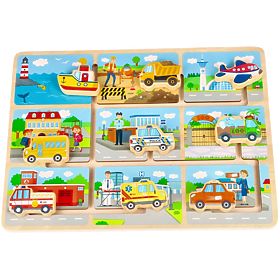 Wooden Sliding Game Vehicles