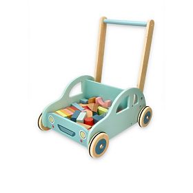 Wooden Walker with Blocks Car