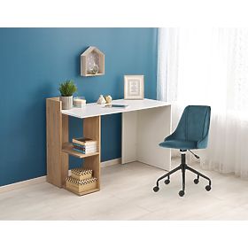 Writing Desk FINO - Golden Oak / White